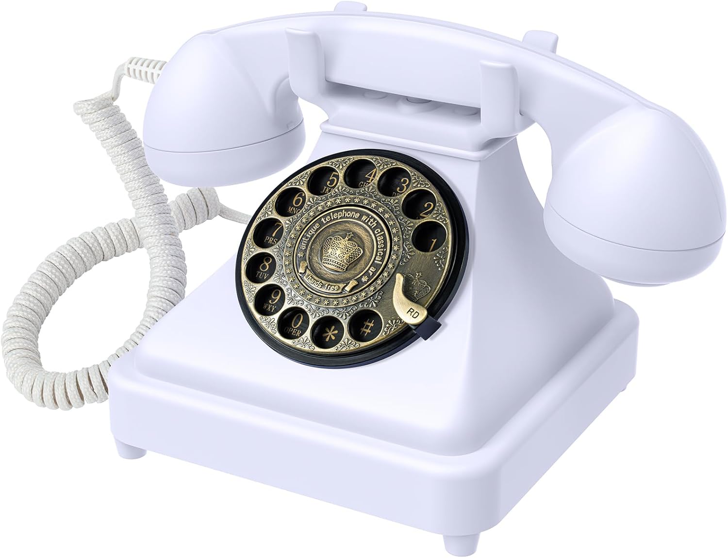 Audio Guest Book Telephone with Vintage Metal Turntable, Recording Phone Enabled, On-Device Playback & Password Protection, 16GB Storage, Ideal for Weddings, Events, Parties & Classroom Voice Messaging