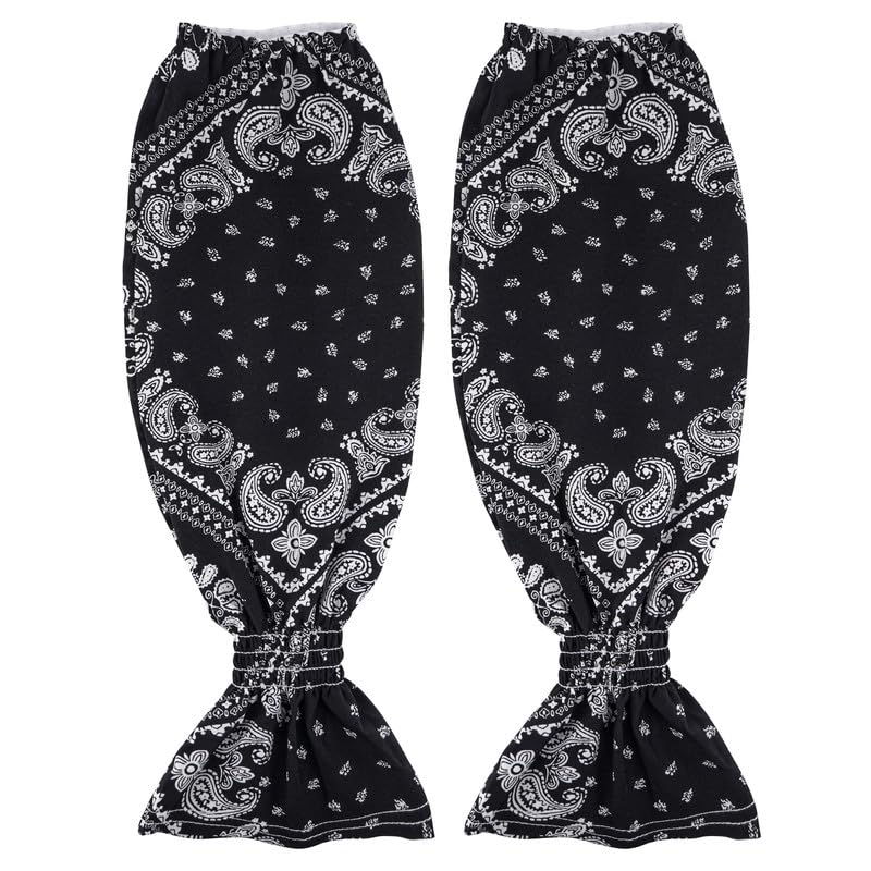 UV Sun Protection Arm Sleeves for Women Loose-Fit - UPF 50+ Cooling Skin Protective Cover_Black-image-30