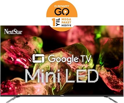 NextStar YE-55IDG11 55'' 140 Ekran Uydu Alıcılı 4K Ultra HD Google MiniLED TV [Enerji Sınıfı G] [Enerji Sınıfı G]