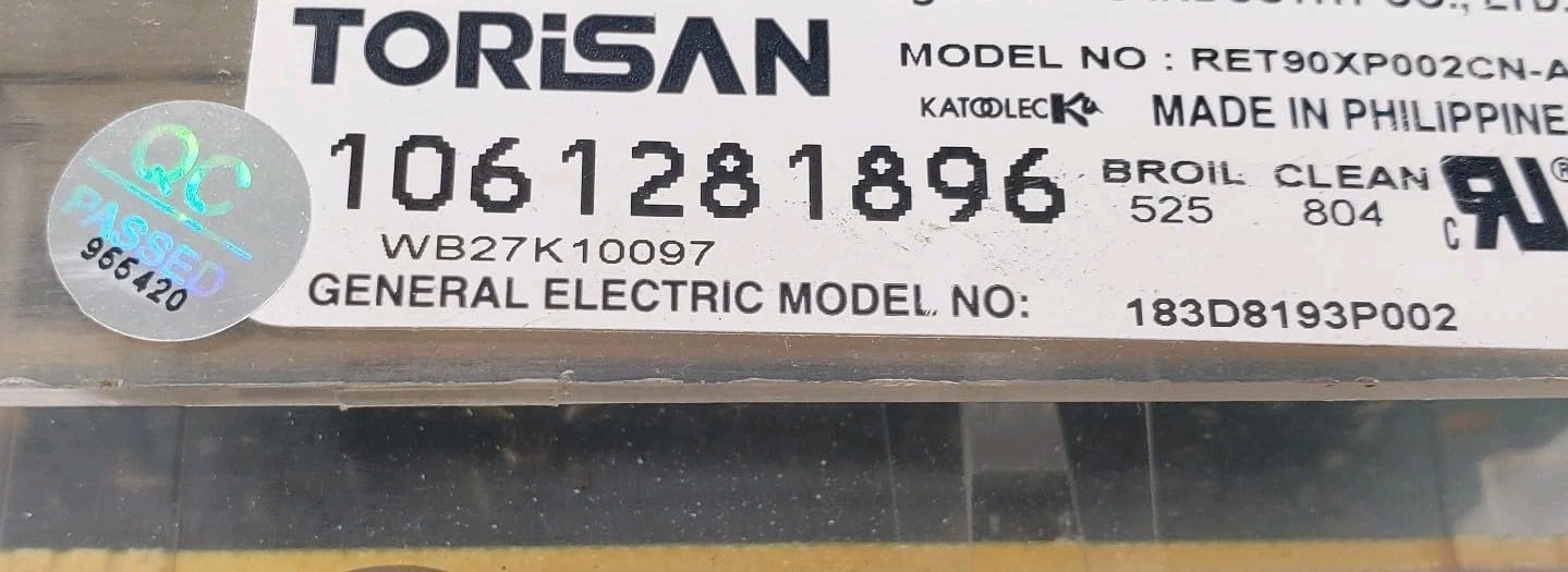OEM Oven Control 183D8193P002 WB27K10097