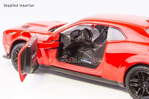 Miniatura 7 de American Legends ROJO 2018 Dodge Challenger Hellcat Widebody