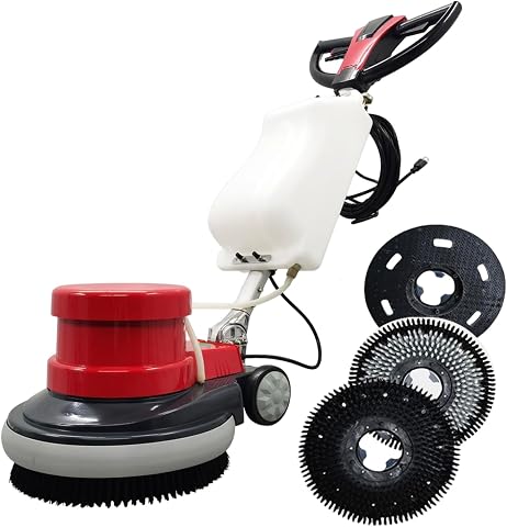Commercial Industrial Floor Scrubber Polisher 17" Heavy Duty Multi-Surface Clean
