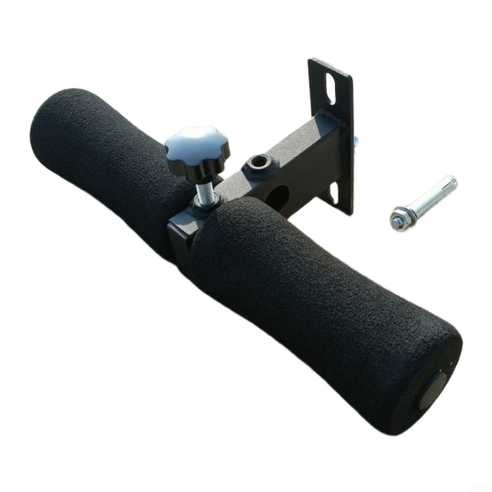 Alanmoship 1 Pack Wall Mounted Sit Up Bar Steel Abdominal Exercise Foot Holder for Home Gym Strength Training Black 14.17x5.51x3.35 Inch