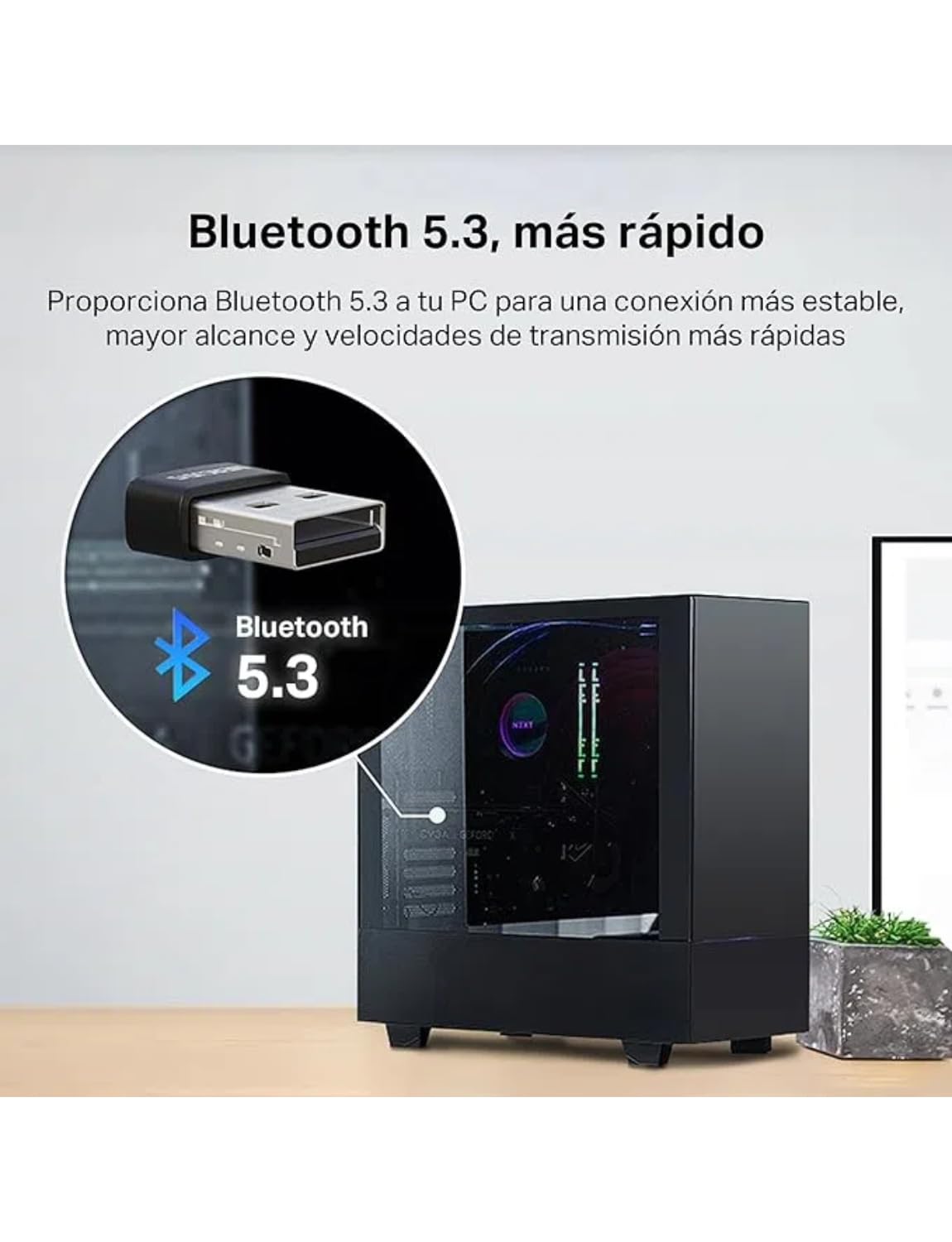Mercusys MA530 Adaptador USB Bluetooth 5.4 Nano Inalámbrico para PC Portátil