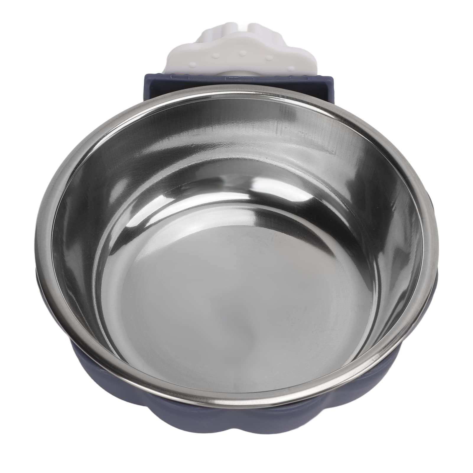Jiuvaso Ciotola Sospesa Per Animali - Acciaio Inossidabile, 18x6.5cm, Design Anti-rovesciamento
