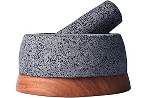 Authentic Handmade Mexican Molcajete de Piedra Volcanica