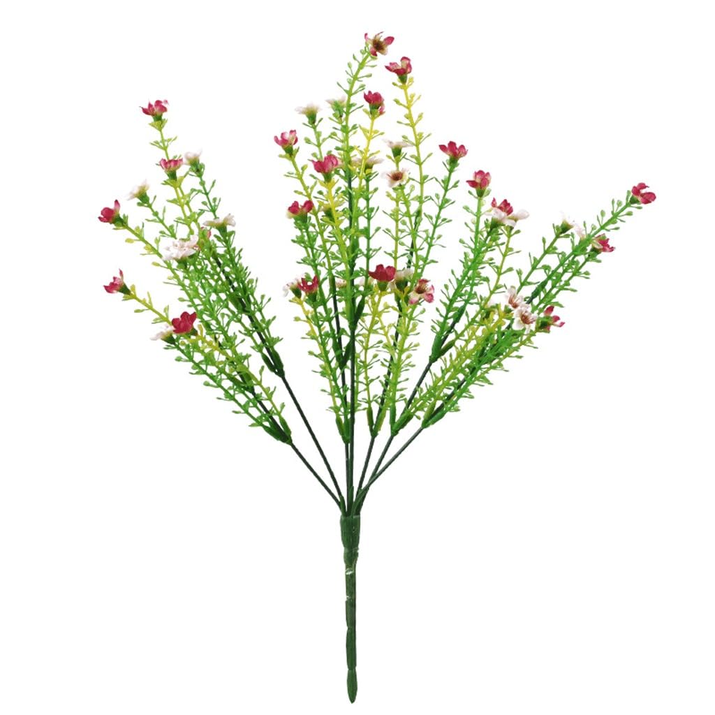 Plante verte d'herbe de phénix simulée à 7 branches pour salon d'intérieur
