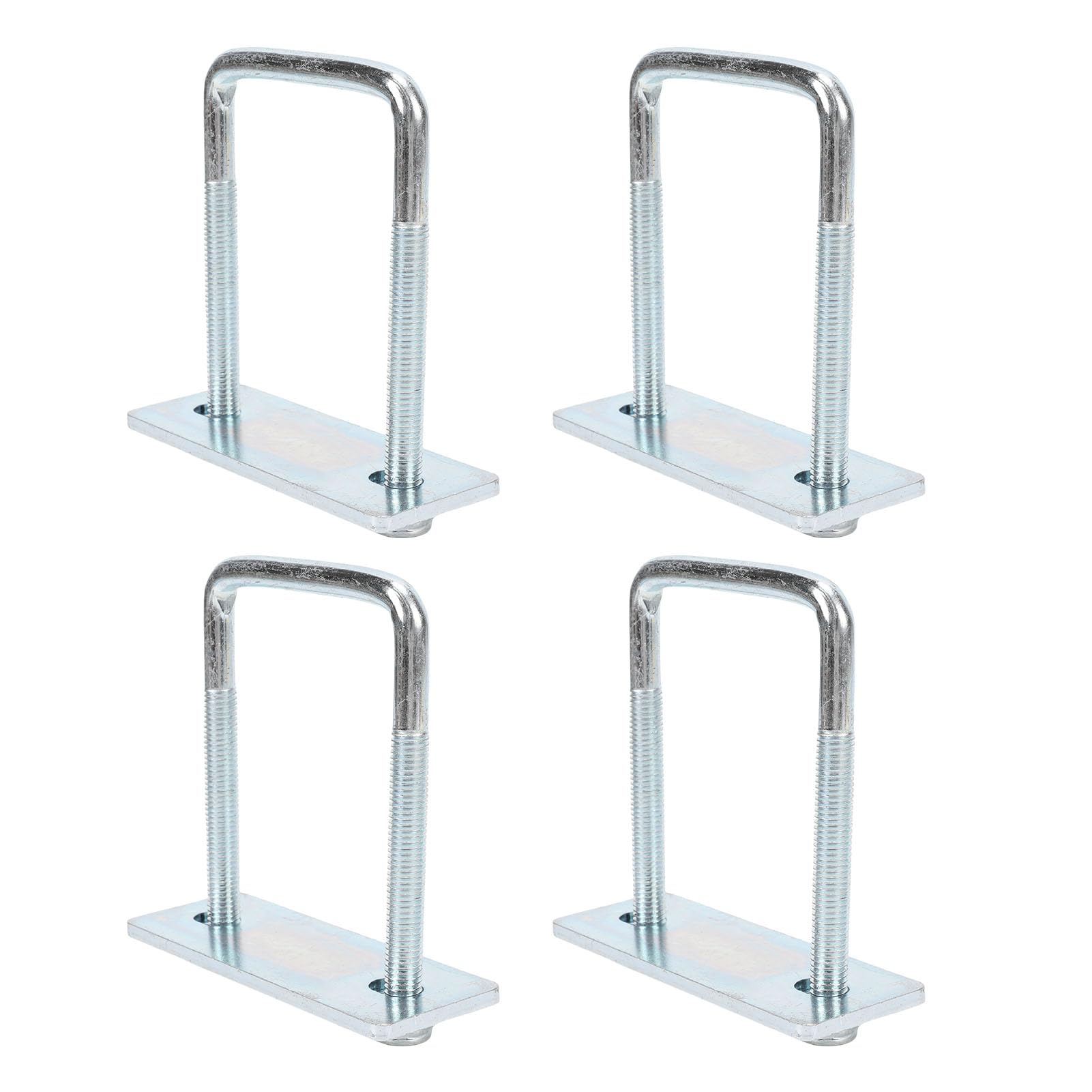 KIMISS Square U Burts Zestaw Ciężkich Stalowych Zacisków Sprężyn Stalowych do Przyczepy 4PCS 5 X 3,23 Cala