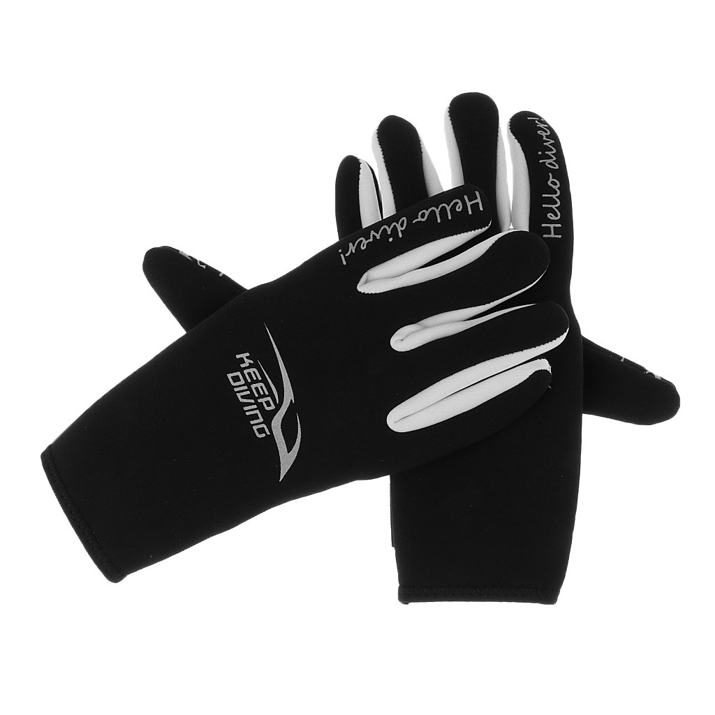 Tauchhandschuhe für Erwachsene, 3 mm, Neopren, bedruckt, rutschfest, Größe M, 1 Paar