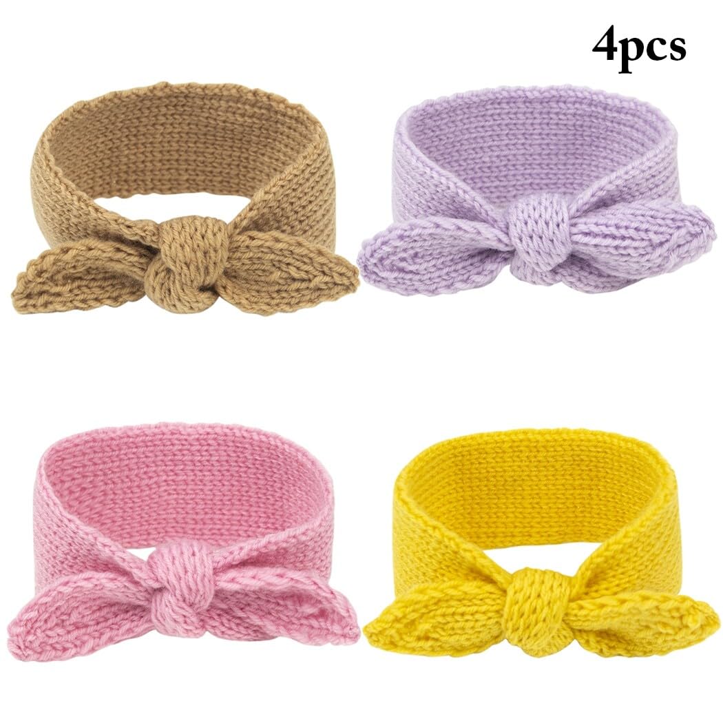 Turbante elástico para bebés: 4 accesorios para el pelo para diademas de punto para bebé