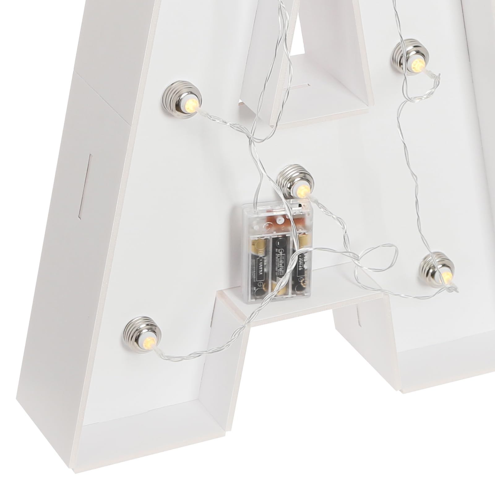 LED BABY Buchstaben Lichter KT-Board Dekoration Lichter Batteriebetrieben mit 32 LED-Birnen Groß Brief Lampe für Hochzeit, Geburtstag, Party Alphabet Lampe Leuchtbuchstaben 48x70CM