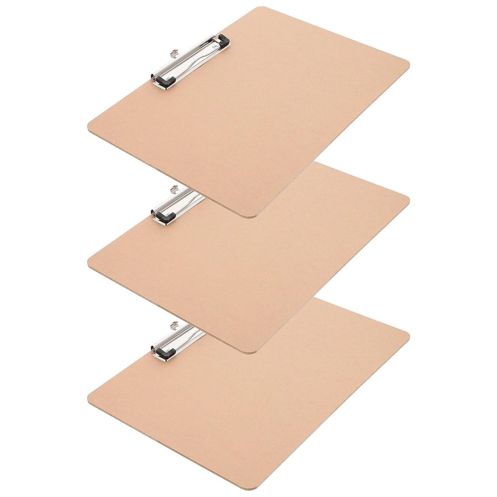 Klemmbretter 3 Stück Schreibtafel Hard Design Zwischenablage Studenten for Büroordner Holzzubehör