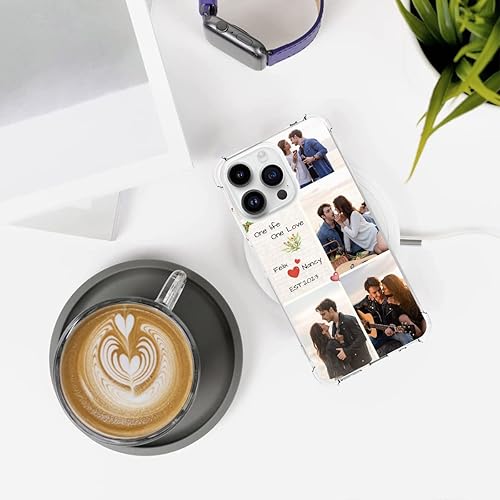 Miniatura 5 de Funda personalizada con múltiples imágenes para iPhone 14 Pro Max, funda protectora personalizada con absorción de impactos, funda personalizada