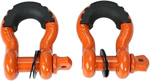 Shackles 3/4 Inch D Ring Shackle (2 Pack) 45,000Lb Break Strength With 7/8 Inch - View #3