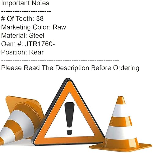 Miniatura 2 de Piñón trasero de acero - 38T para Suzuki LT-R450 QuadRacer 2008