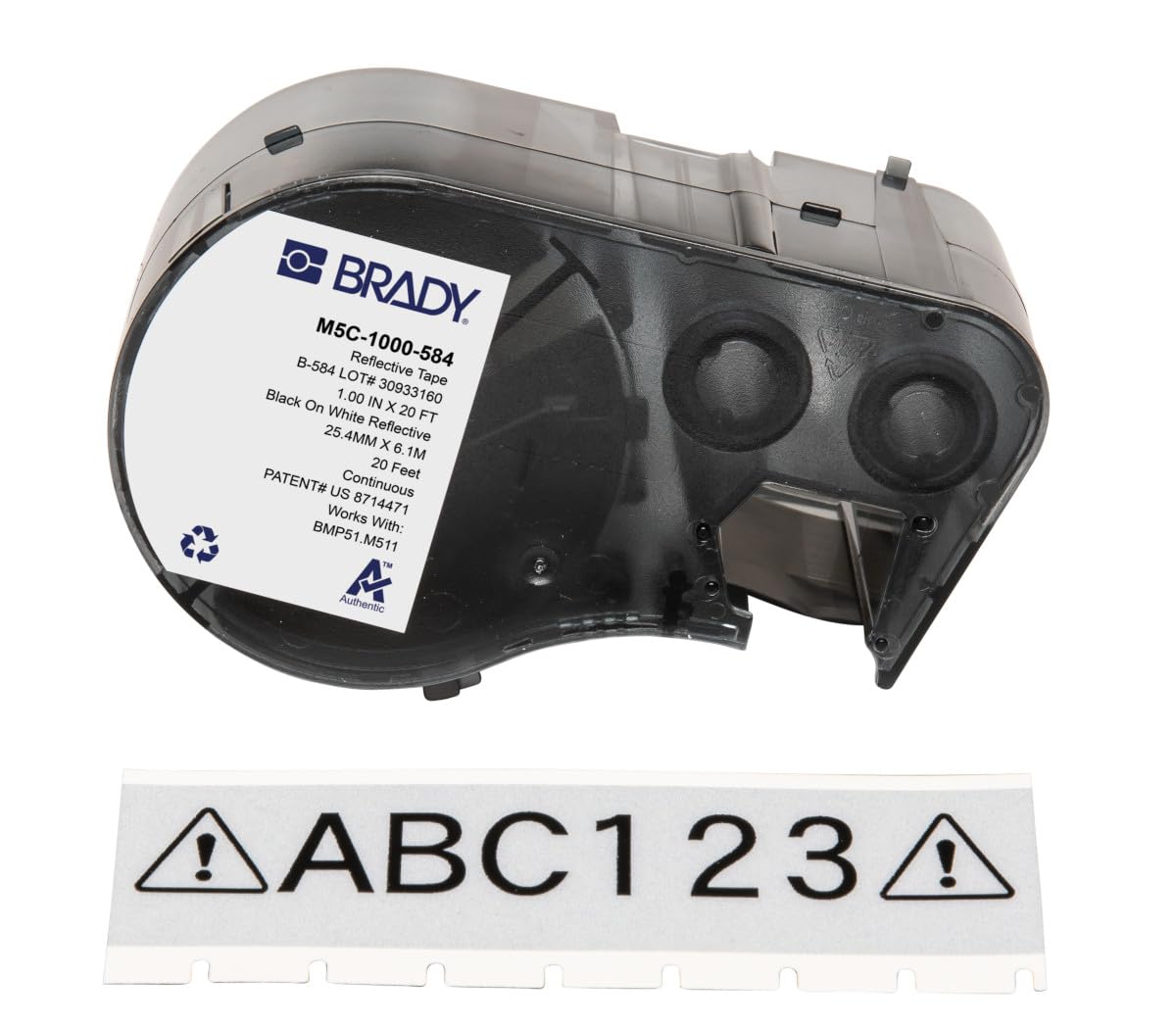 Label/RIBBONCARTRIDGE, White, Gloss, 1INW