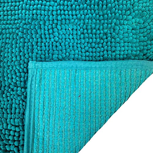 Tapete De Banheiro Antiderrapante Bolinha Microfibra 70x50 cm Cor:Verde
