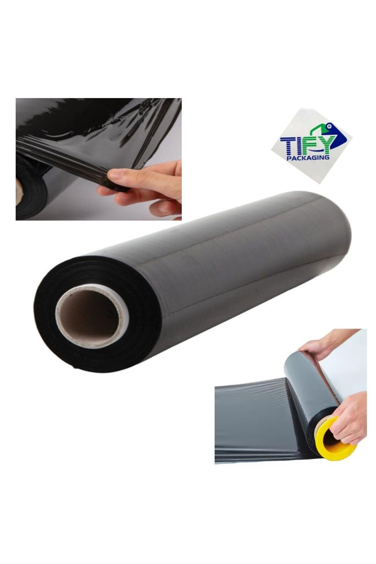 tify Palet Siyah Dilimli Streç 25 CM 17 Mic. 1000Gr / 300mt. Siyah 2 Adet