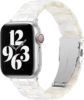 Bestig Resin Band Compatible with Apple Watch Bands for Women 40mm 38mm 41mm 42mm(Series 11 10), Lightweight Waterproof St... Price In India
