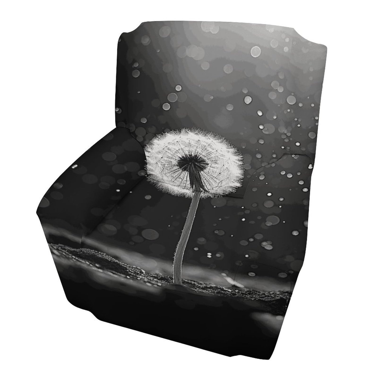 Fekiloot Style Dandelion Black And White Couch Cover Sofa Cover Sofa Slipcover