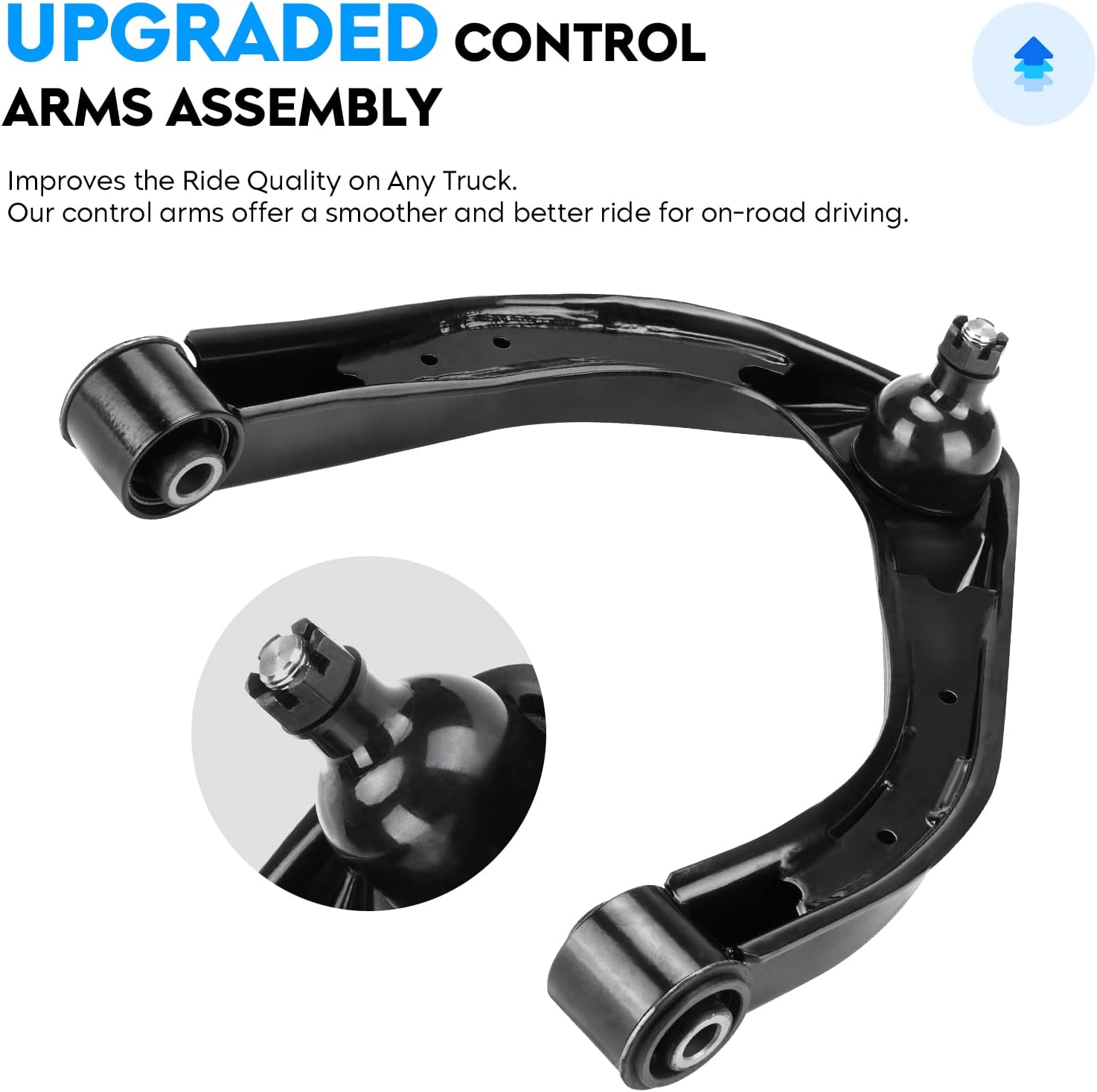 10PCS Front Upper Control Arm w/Ball Joint for Infiniti Qx56 04-13, QX80 14-19 Nissan Armada 05-19, Titan 04-15, Sway Bar + Outer Tie Rod End Suspension Kit K620650 K620649