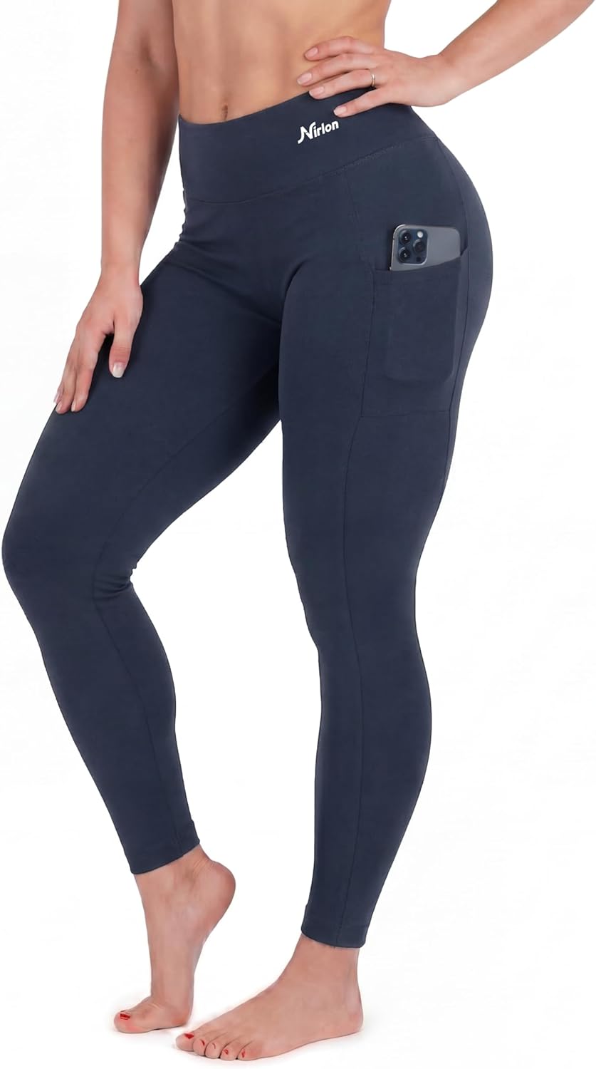 Nirlon Women's Leggings with Pockets High Waisted Workout Yoga Pants