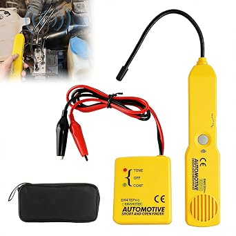 Relay Tester DC 6-42V, HOVCEH EM415 Pro Car Open Short Circuit Finder Tester, Car Circuit Testers Generator Cable Wire Breaker Tracker Yellow