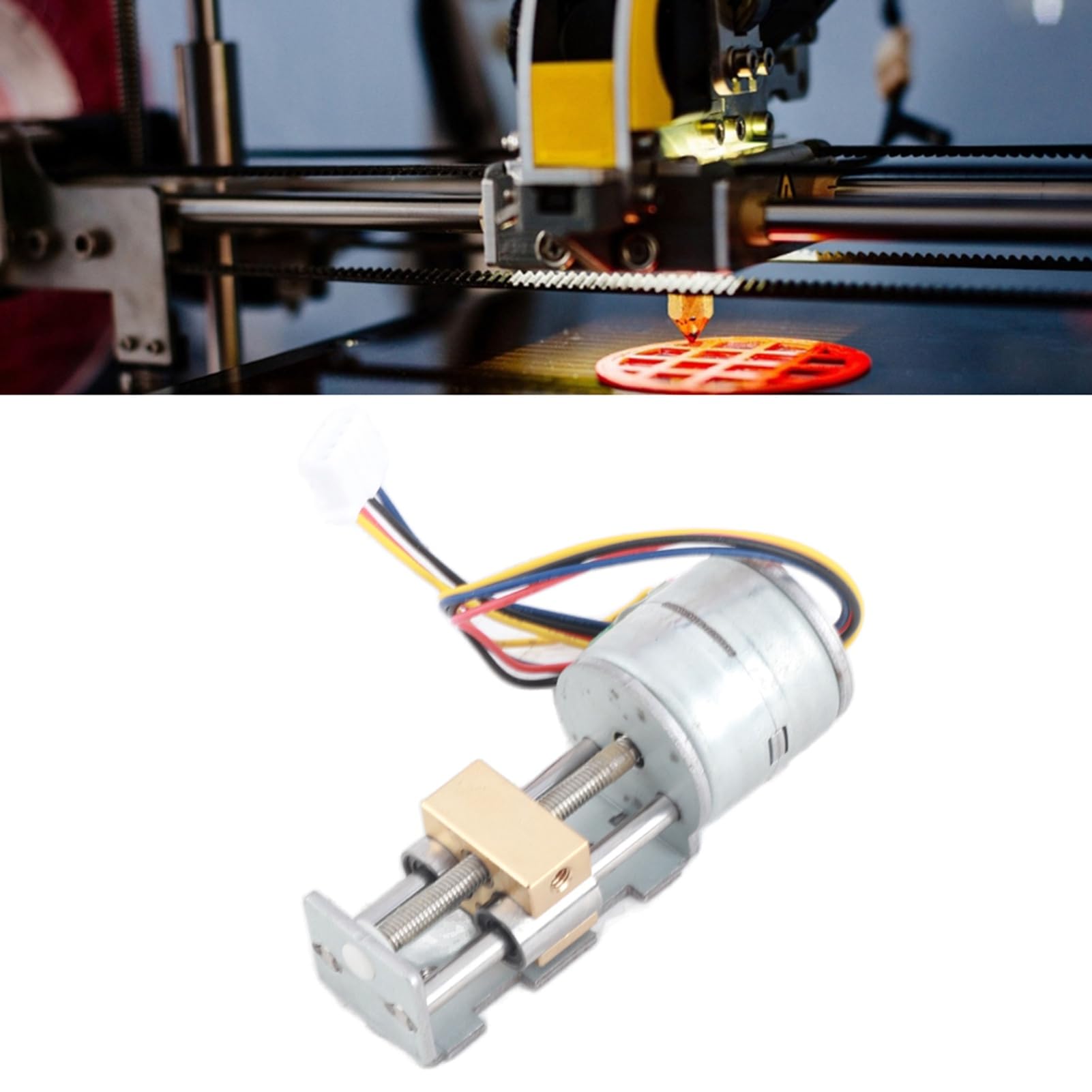 NEMA09/20 Stepper Motor, Mini Linear Stepper Motor, Linear Lead Screw Nut Slider for DIY Small Slider