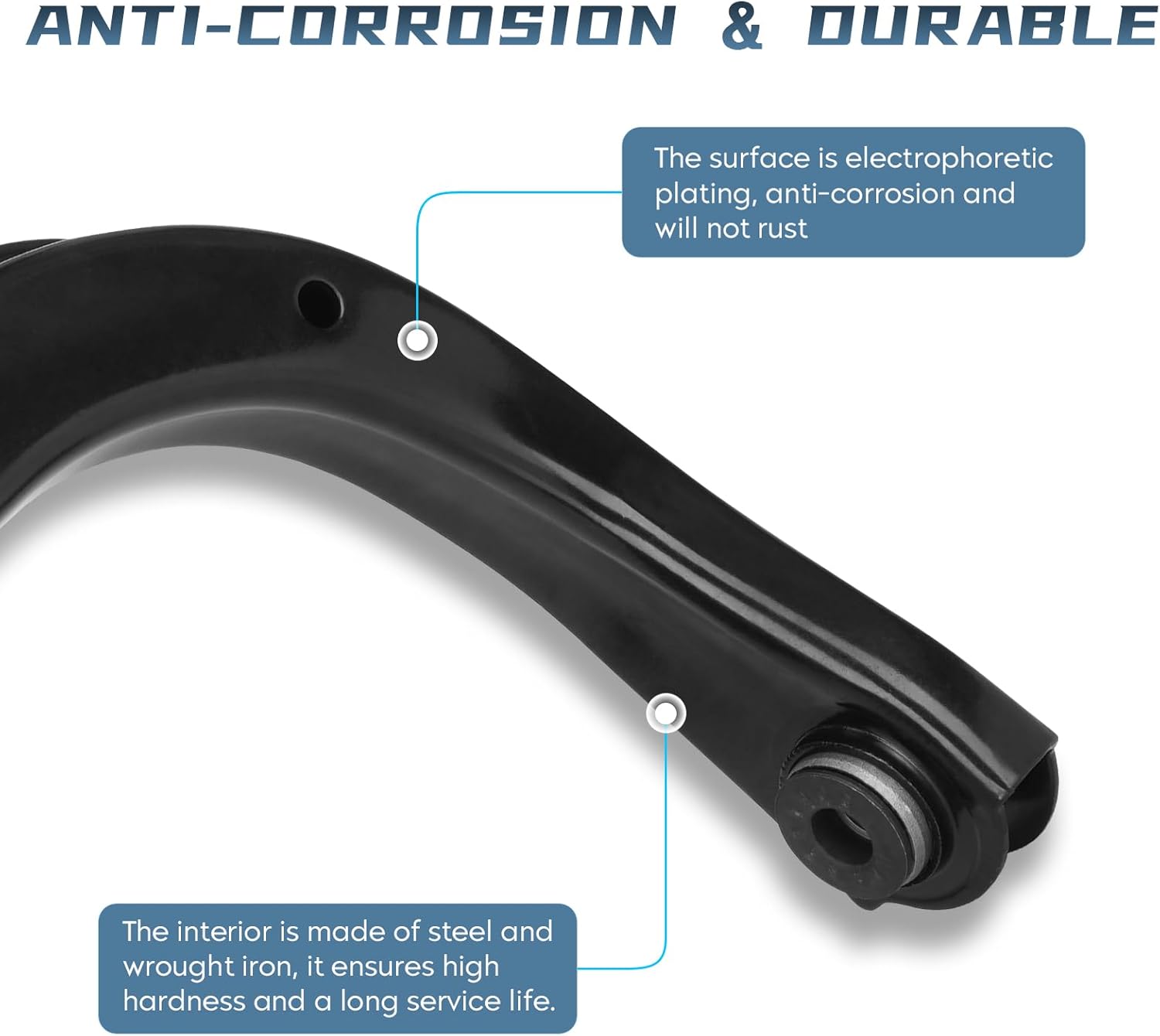 Front Upper Control Arms Assembly Passenger Driver Side with Upper Lower Ball Joint Suspension Kit for Buick Rainier 2004-2007 for Chevrolet SSR Trailblazer EXT for GMC Envoy XL XUV for Isuzu Ascender