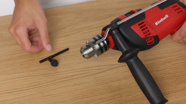 Bild 6 - Einhell Schlagbohrmaschine TC-ID 1000 E (1010 W, Bohrleistung Ø Holz 32 mm, Beton 16 mm, Metall 13 mm, Metall-Tiefenanschlag, robustes Zahnkranzbohrfutter)