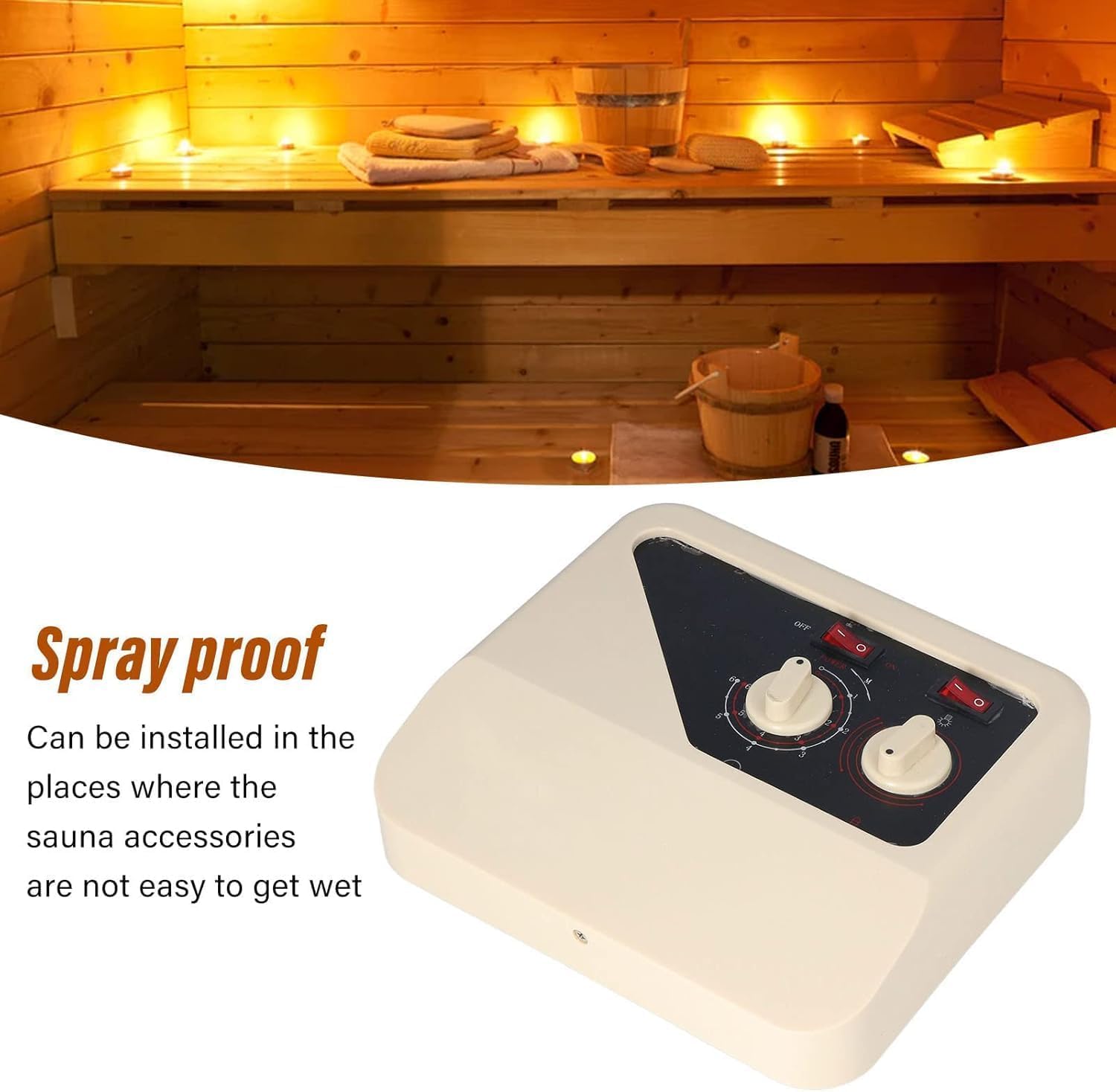 Saunaofen-Controller, 380 V Externer Digitaler Controller Saunaofen-Controller Einfache Installation Ersatz-Sauna-Temperaturregler für Saunaofen 9,8 X 8,7 X 3,5 Zoll