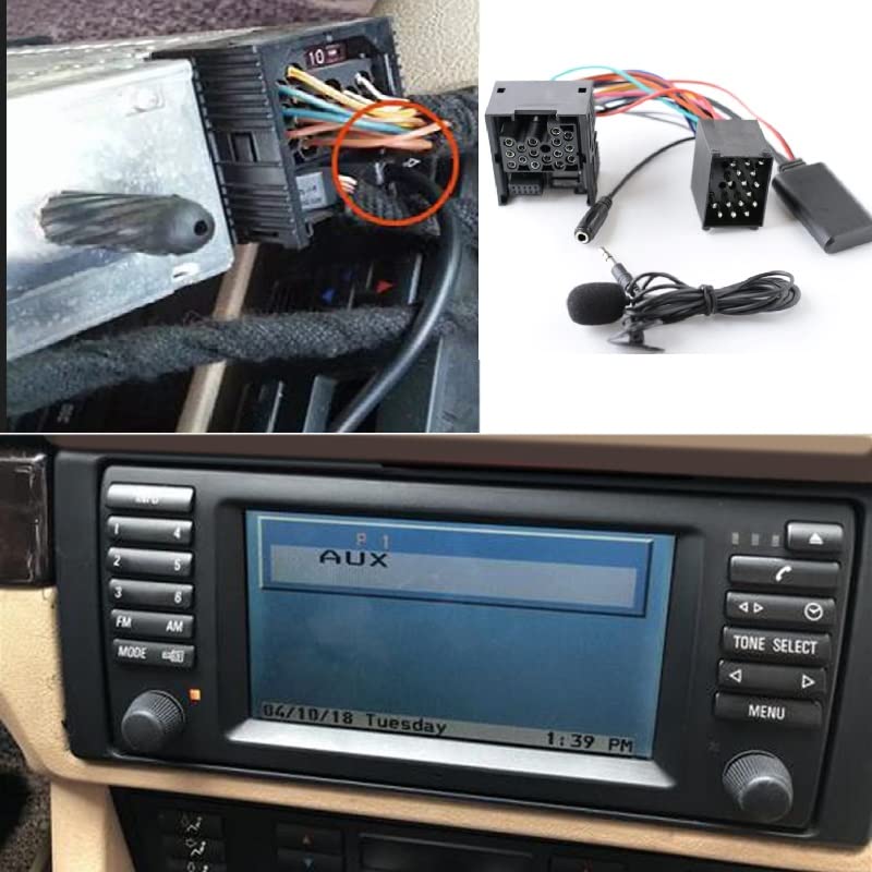 Adaptateur audio sans fil BMW E46 câble AUX mains libres 2002 - 2