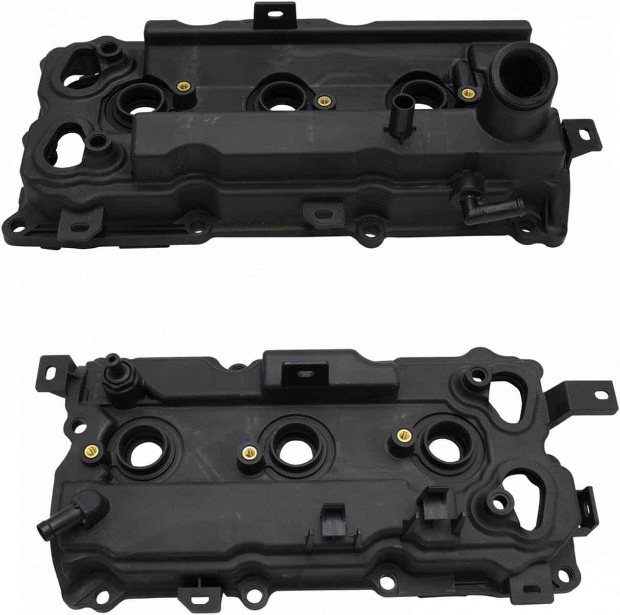 TRQ Engine Valve Cover Pair w/Gasket LH RH Sides Compatible with Nissan Infinity VQ35HR