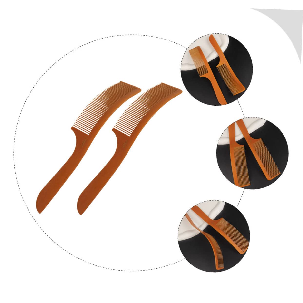 FRCOLOR 5 Juegos De Peines Para Peinar El Cabello Peines De Peluquero De Suaves Para Salón En Casa 2 Piezas X 5