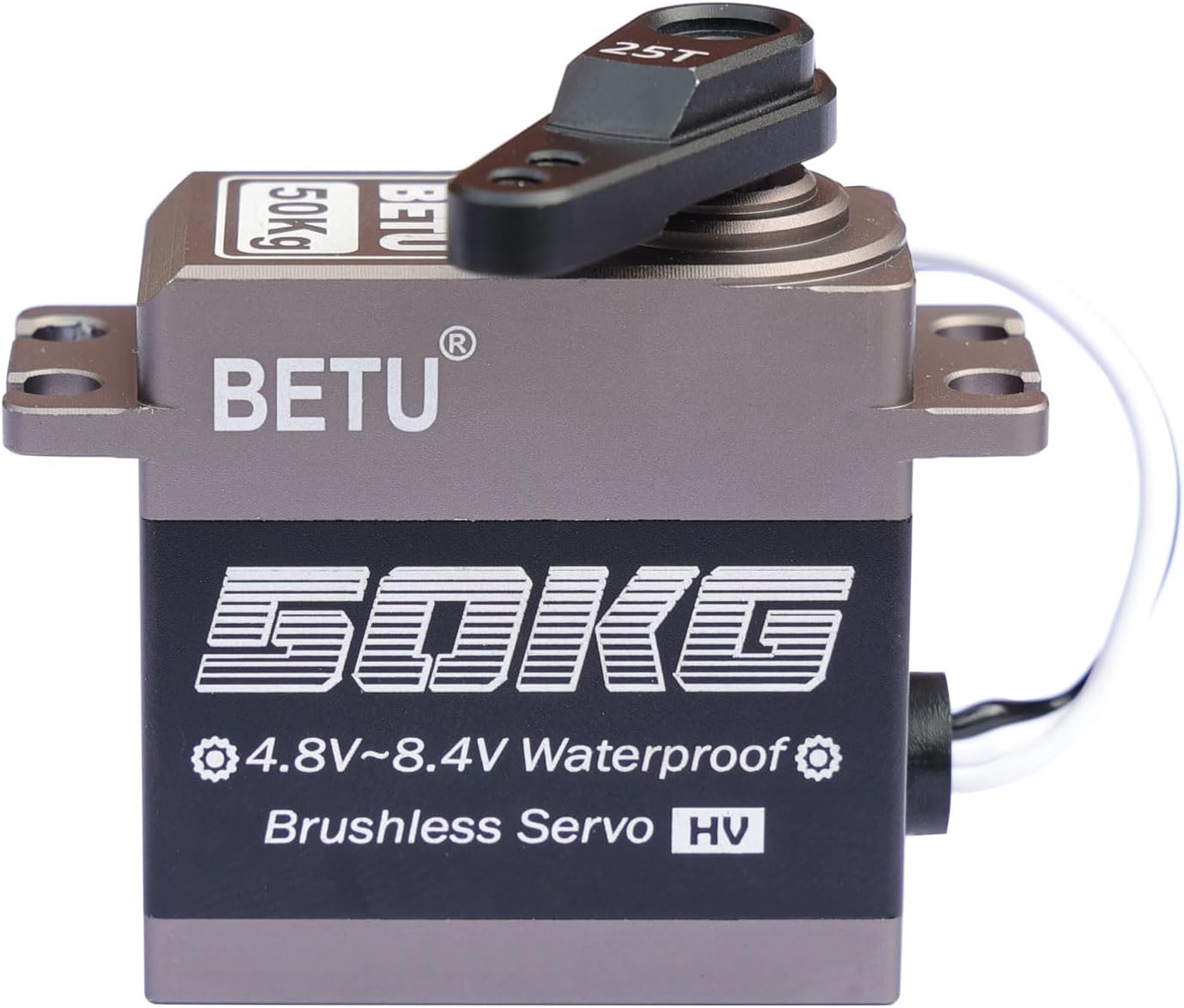 BETU 50kg Brushless Servo, Waterpoof Servo, High Torque Servo Compatible with 1/5，1/6, 1/8, 1/10 RC Car/Robot/Boat/Airplane