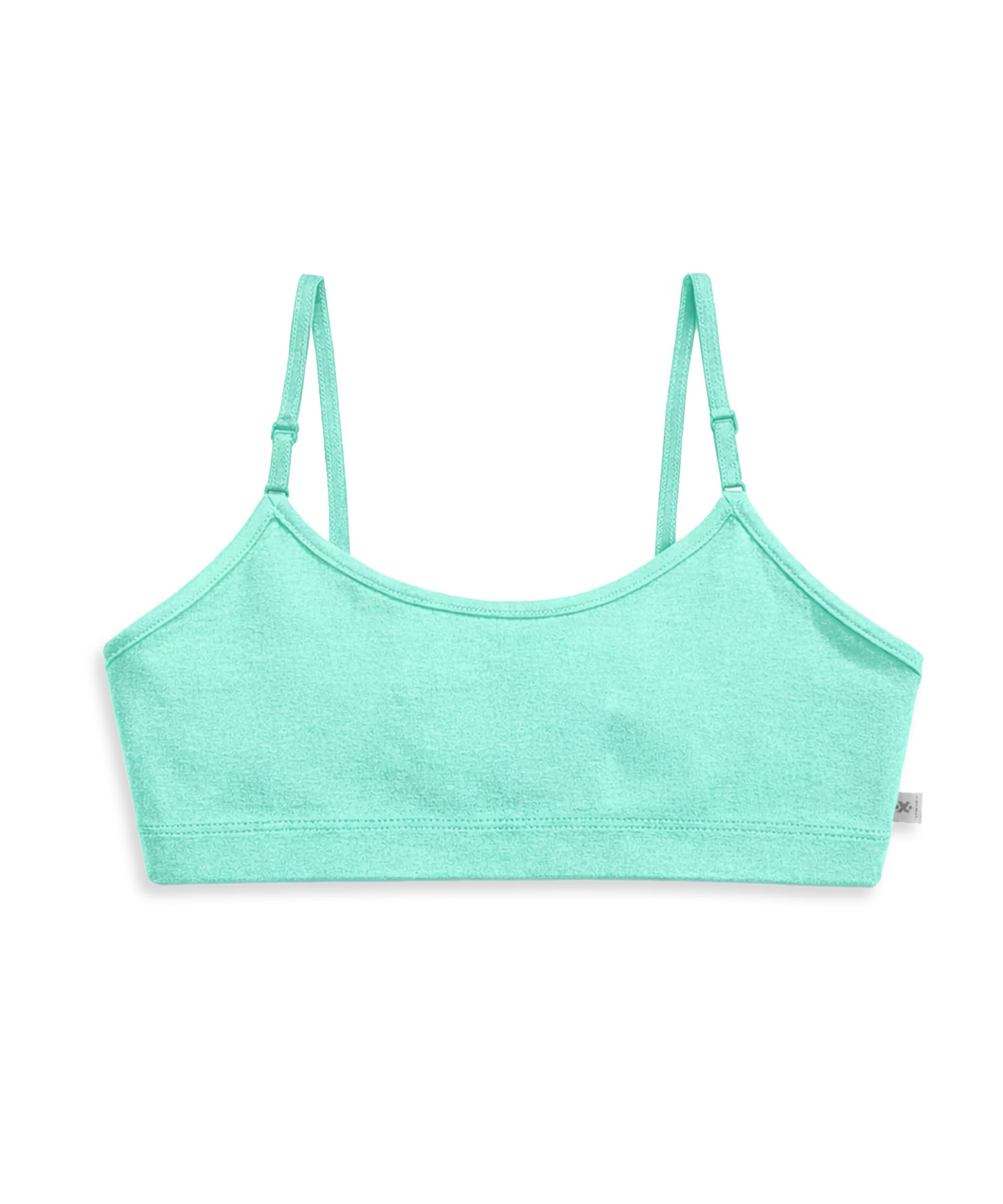 KYDA KIDS® Reggiseno per bambine in cotone antibatterico tinta unita, non imbottito, per principianti