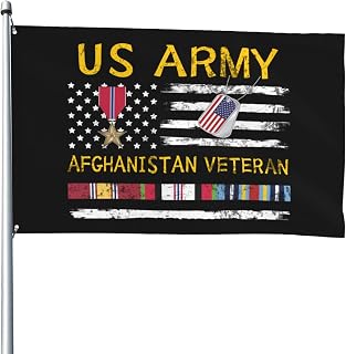 US Bronze Star Medal Recipient Afghanistan Veteran 4x6 Ft Flags Perfect Events Celebrations Outdoor Promotions Durable Material Outdoor Display