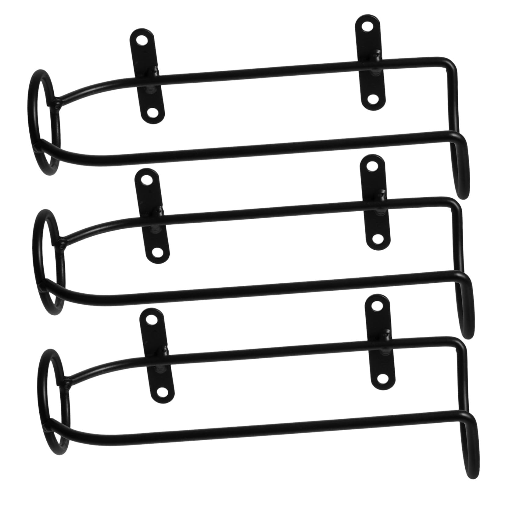 Porte-bouteilles de vin muraux en fer Mipcase (3 pièces) pour optimiser le stockage.