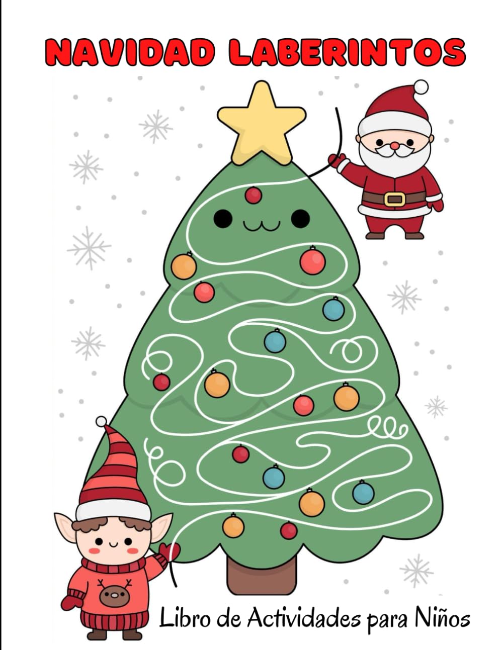 Navidad Libro De Laberintos Para Niños: Regalos Para Los Calcetines Navideños: Divertida actividad navideña con rompecabezas de laberintos para niños