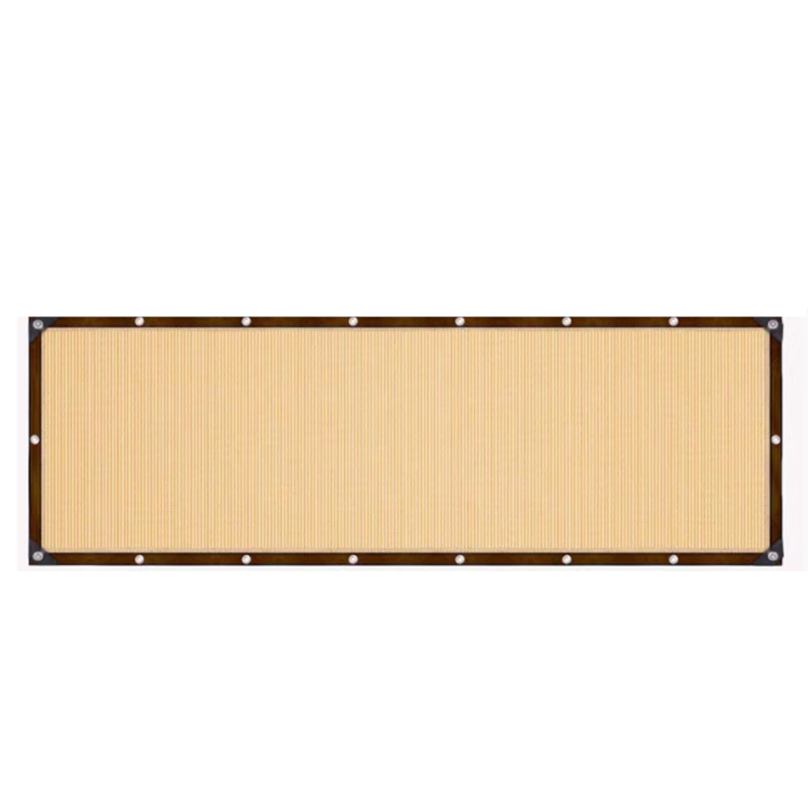 Pare-soleil rectangulaire jaune en maille robuste : stop au soleil brûlant sur la terrasse