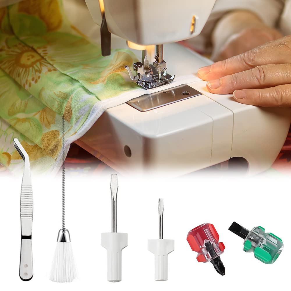 Kit De Nettoyage Et D'entretien Pour Machine à Coudre - 14 Pièces (tournevis, Brosses, Extracteur De Fil) - Pour Amateurs Et Pros