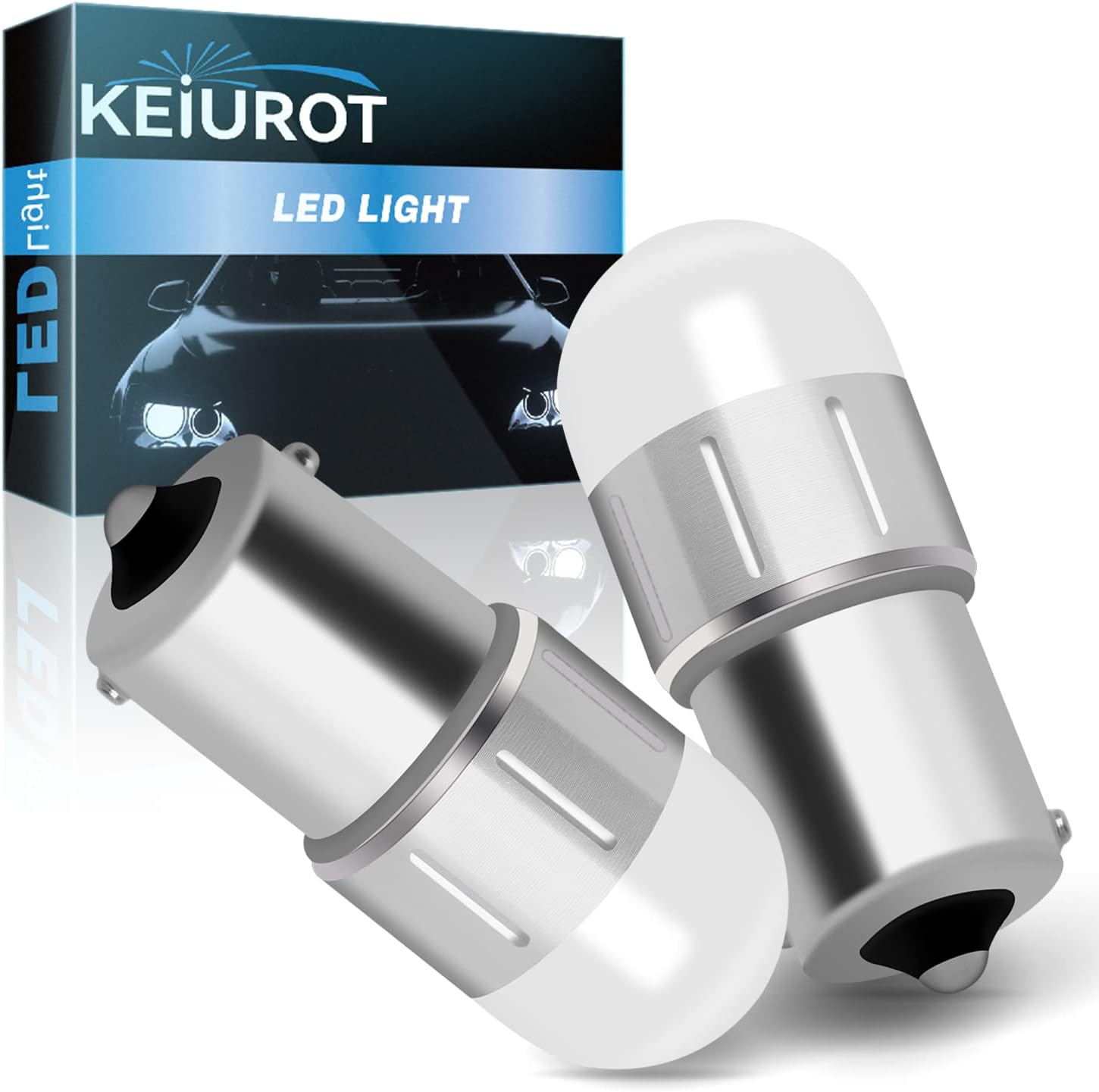 Keiurot 93 Bulb 89 Led Bulb S8 67 BA15S 1156 1141 10-30Volt AC/DC for Desk Lamp,Outdoor Landscape Patio Lighting,Pathway Lights,RV Camper Marine Boat Trailer Lighting White,2Pack