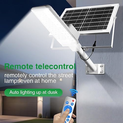 Miniatura 4 de Farola solar para exteriores (6000 mAh, 1 paquete) - Lámpara LED impermeable IPX4 con control remoto para patiojardíncamino