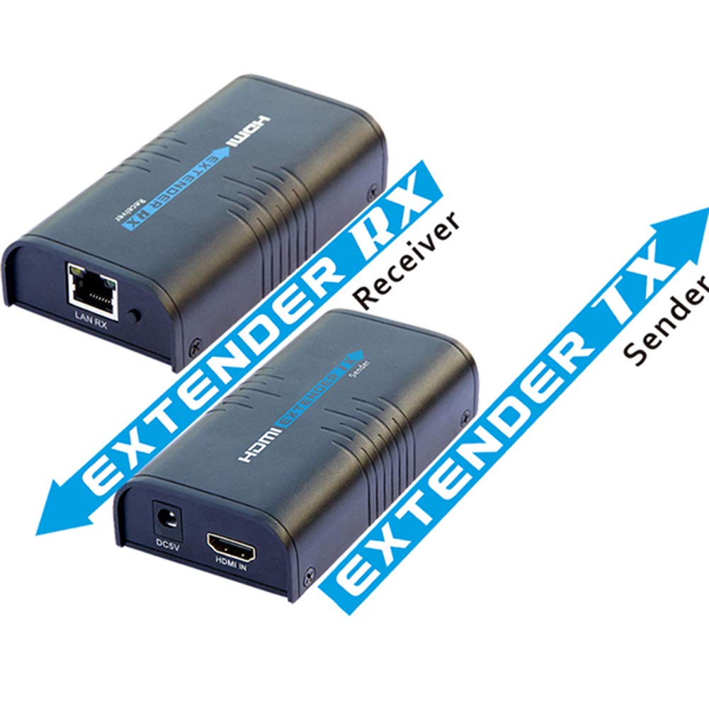 Cavo di rete A10D HDMI Extender via LAN CAT5 CAT6 RJ45 1080P, trasmissione Full HD senza perdita 1080P, trasmissione del segnale tramite cavo patch, audio e video
