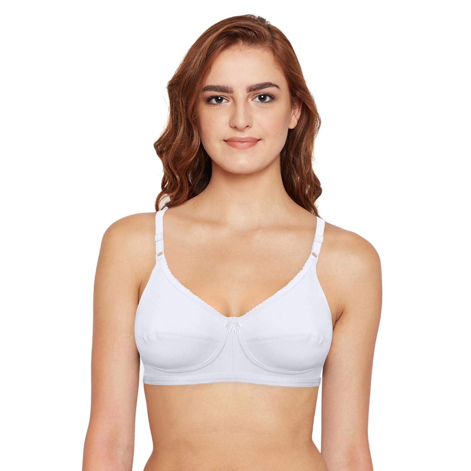 bodycare Women's Cotton Polyester Full Coverage Non Padded Bra (Pack of 1)_6817 White, 34-picture-48
