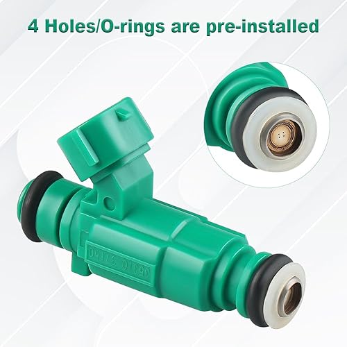 Miniatura 4 de JDMON Inyectores de combustible de repuesto para Hyundai Santa Fe Sonata Tiburon Tucson Accent Kia Optima Rio y Rio5 Sportage 2.5L 2.7L 35310-37150