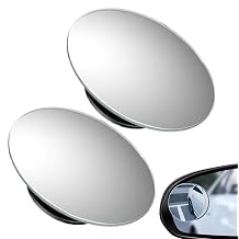 Side View Mirror Blind Spot Car Blind Spot Mirror, Auto Wide Angle Blind Spot Mirror, 2 Pack, Adjustable Rear Passenger Convex Mirror for Truck Car Auto Magnified Image