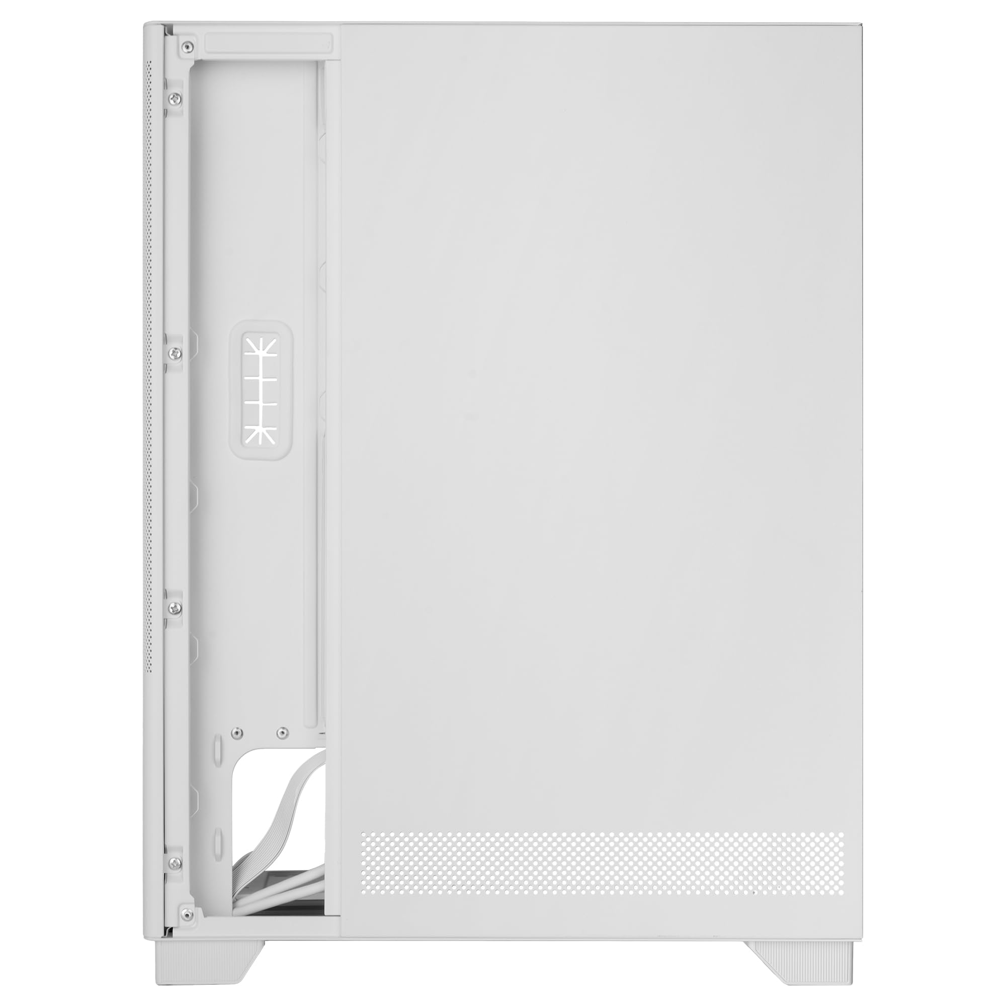 Tacens SAGITTA20, Obudowa PC ATX, Wyświetlacz LED z Temperaturami w Czasie Rzeczywistym, 3x Wentylatory 120mm, Boczne Szkło Hartowane, Przednia Metalowa Siatka Przeciwkurzowa, CableHatch, Biały