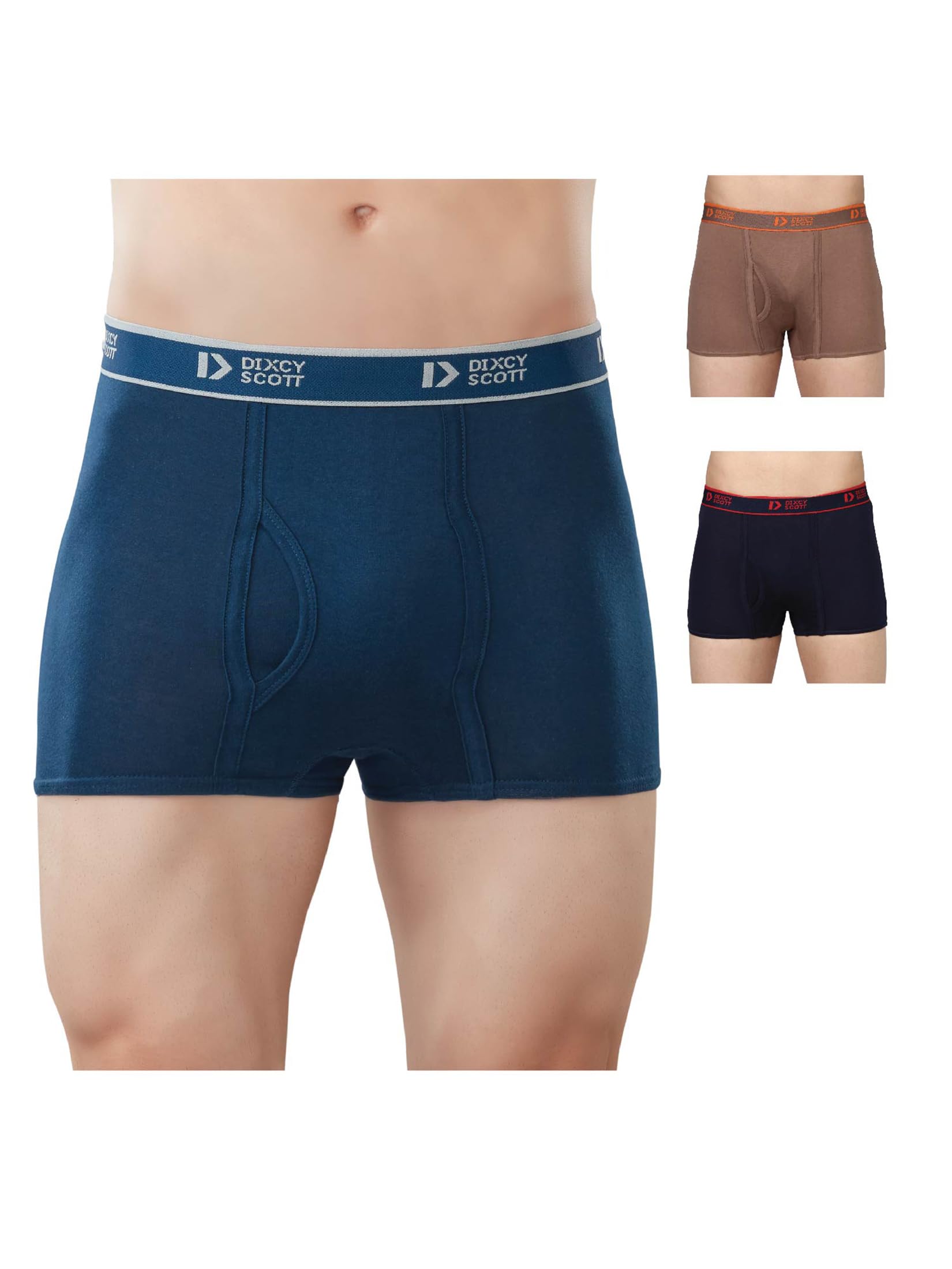 dixcy scott Men's Cotton Regular Fit Solid Trunk-picture-20