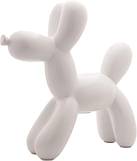 Interior Illusions Plus White Ceramic Dog Piggy Bank - 12